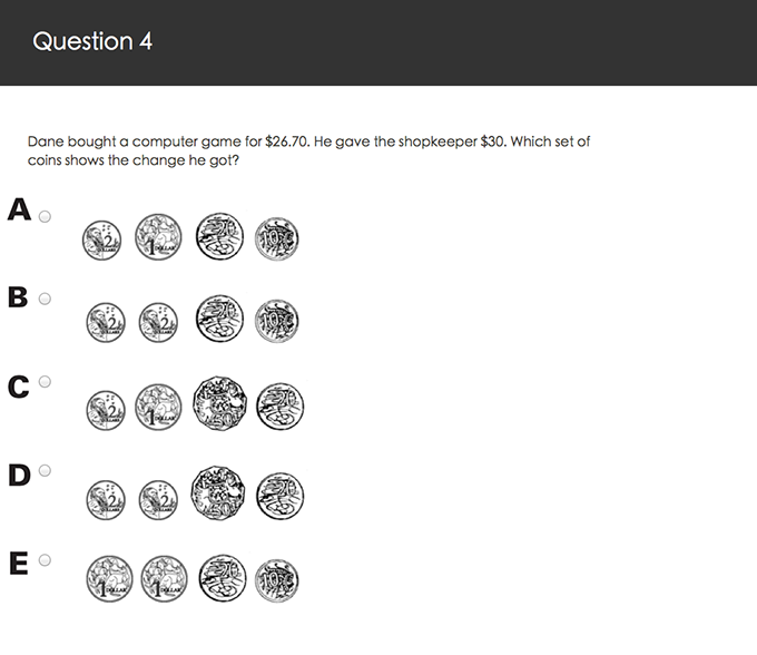 Primary image for question PAT Maths Plus, Test 6, Q4